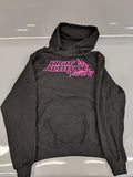 Long Sleeve Black and Pink Hoodie